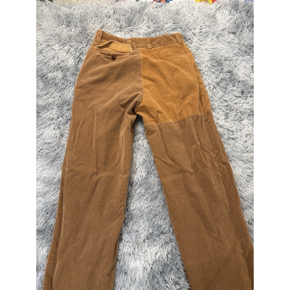 Olderbrother Corduroy Pants Unisex Tan Men Women Sm Distressed Hand Dye 28"